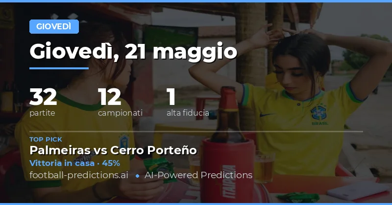 Analisi delle Partite di Giovedì 21 Maggio 2026