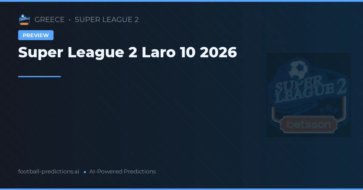 Super League 2 Laro 10 2026