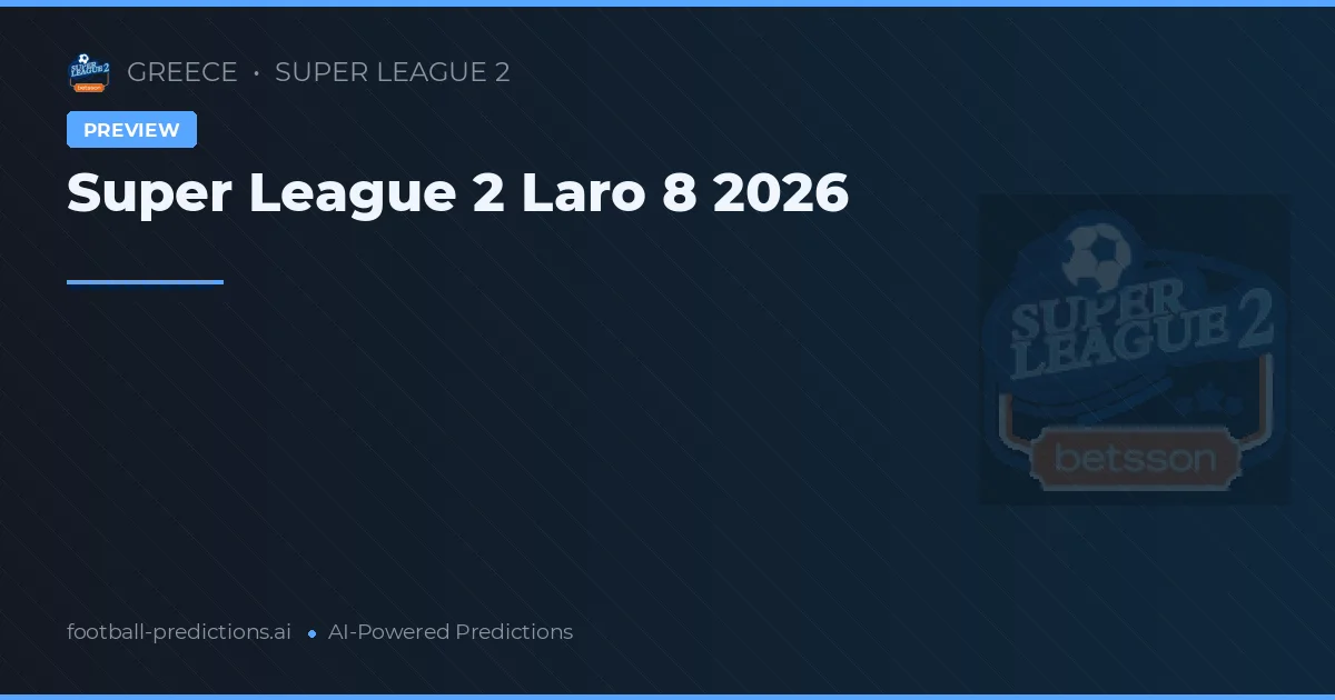 Super League 2 Laro 8 2026