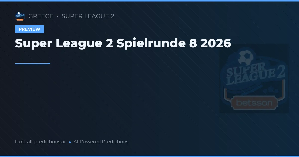 Super League 2 Spielrunde 8 2026