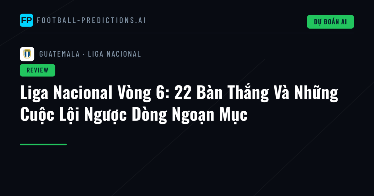 Liga Nacional Vòng 6: 22 Bàn Thắng Và Những Cuộc Lội Ngược Dòng Ngoạn Mục