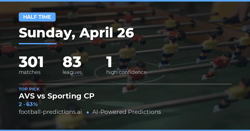 Mastering the First Half: Strategic Insights for 26 April 2026