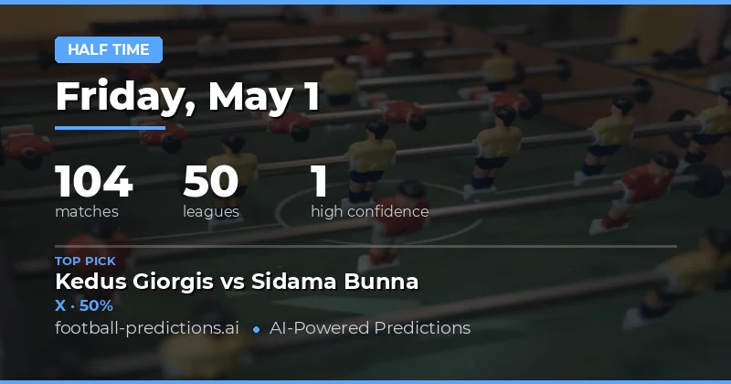First-Half Focus: Navigating 104 Fixtures on 1 May 2026