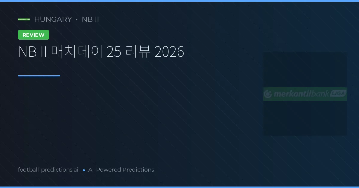 NB II 매치데이 25 리뷰 2026