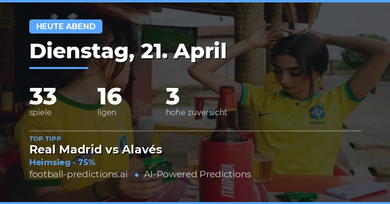 Heimvorteil und Chancen auf BTTS dominieren die heutigen Spiele