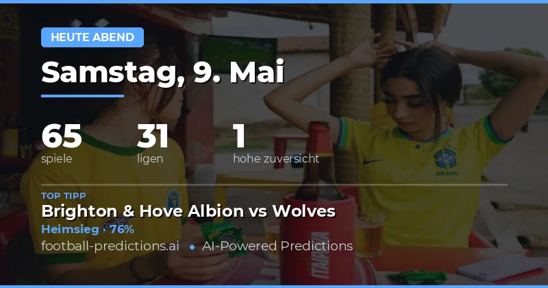 Fußball Vorhersagen für den 9. Mai 2026