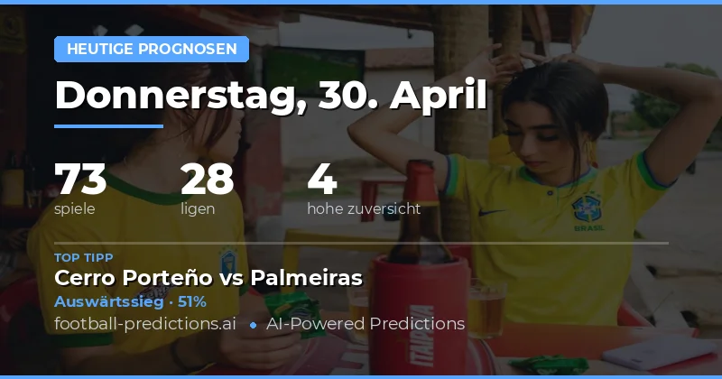 Fußball-Vorhersagen und Analyse für den 30. April 2026