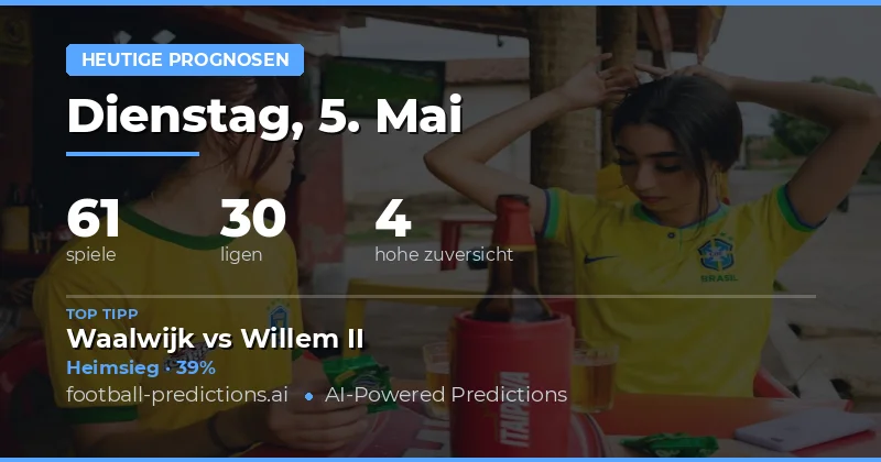 Fußball-Vorhersagen für den 5. Mai 2026