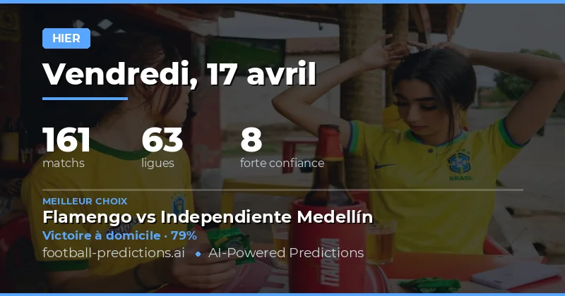 Récapitulatif de la journée de matchs