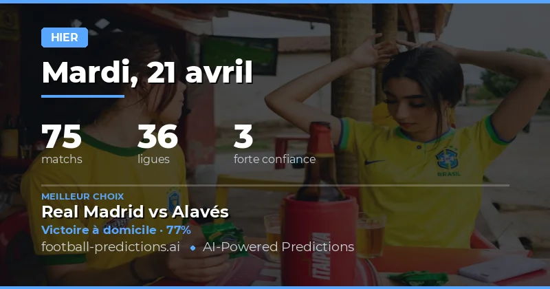 Récapitulatif de la journée de matchs