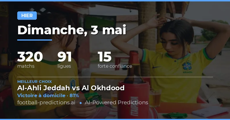 Bilan général des pronostics du 3 mai 2026