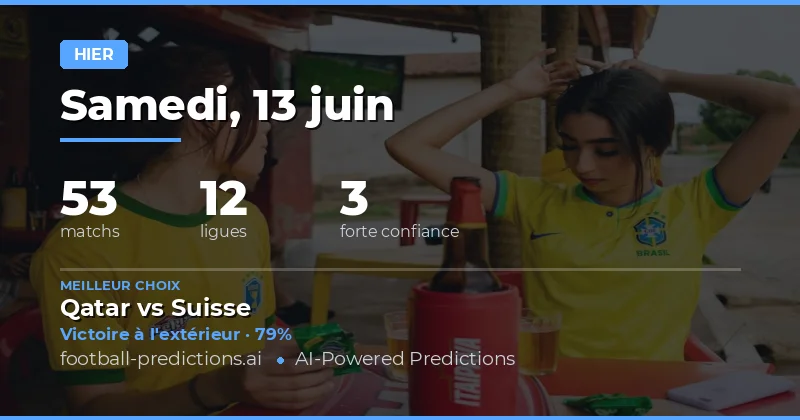 Analyse des pronostics du 13 juin 2026
