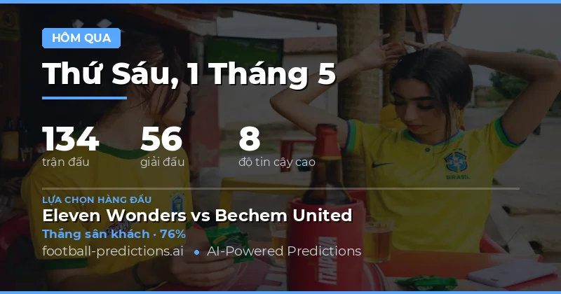 Tổng kết hiệu suất dự đoán bóng đá ngày 1 tháng 5 năm 2026