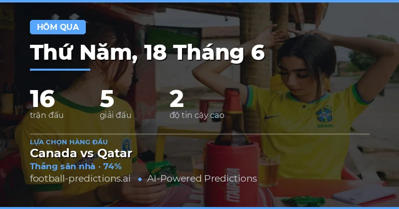 Tổng quan kết quả dự đoán ngày 18/06/2026