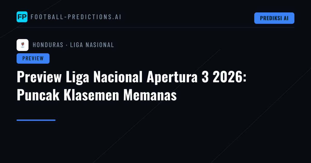 Preview Liga Nacional Apertura 3 2026: Puncak Klasemen Memanas