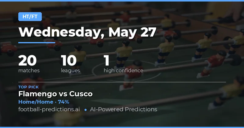 Half Time / Full Time Betting Guide for 27 May 2026