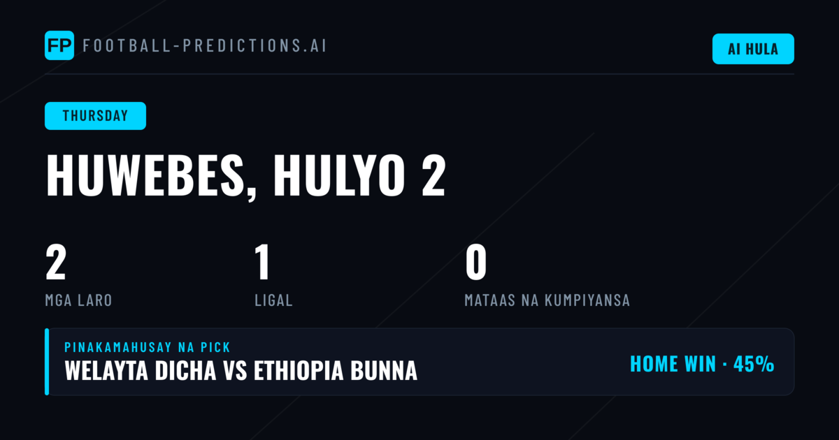 Pagsusuri sa Dalawang Laban ng Premier League Ethiopia