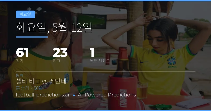 화요일 축구 경기의 핵심 통찰력과 시장 동향