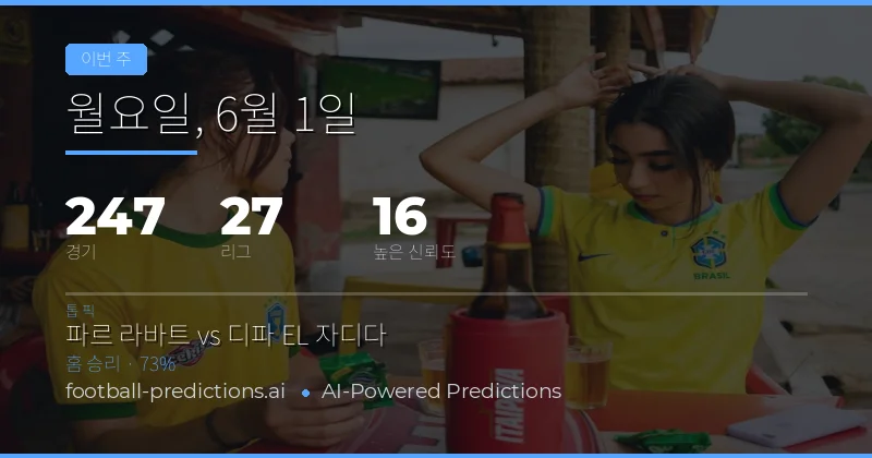 이번 주 경기 예측 분석