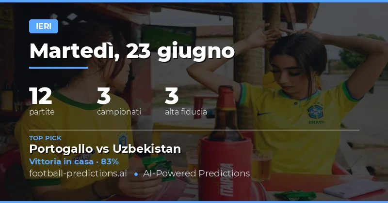 Panoramica giornaliera: 11 partite sotto esame
