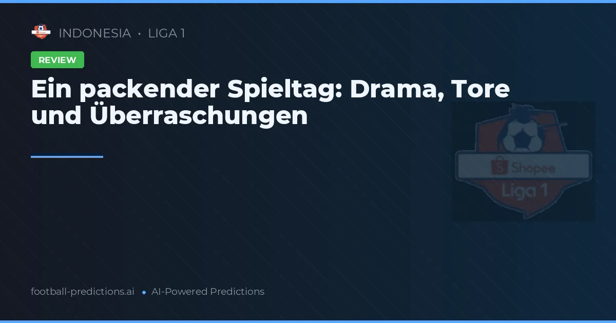 Ein packender Spieltag: Drama, Tore und Überraschungen
