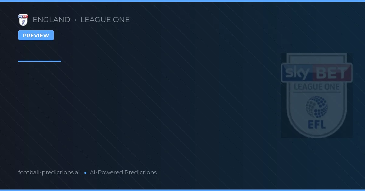 League One Matchday 37 Preview 2026