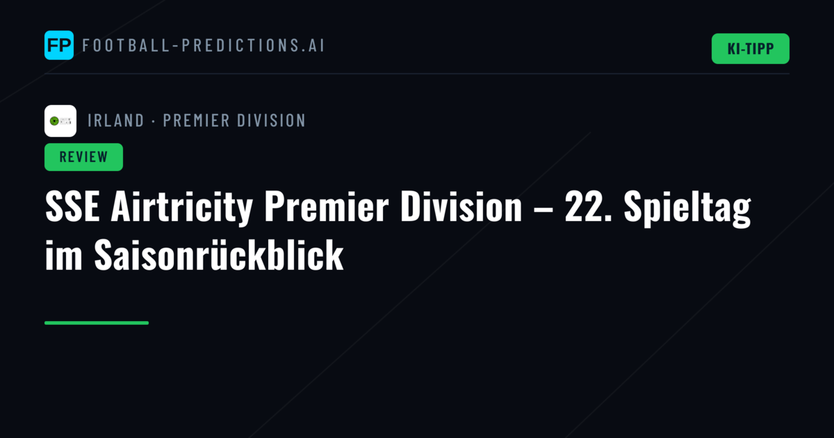SSE Airtricity Premier Division – 22. Spieltag im Saisonrückblick