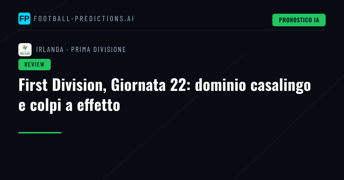 First Division, Giornata 22: dominio casalingo e colpi a effetto