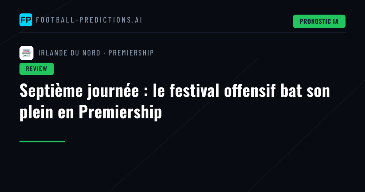 Septième journée : le festival offensif bat son plein en Premiership