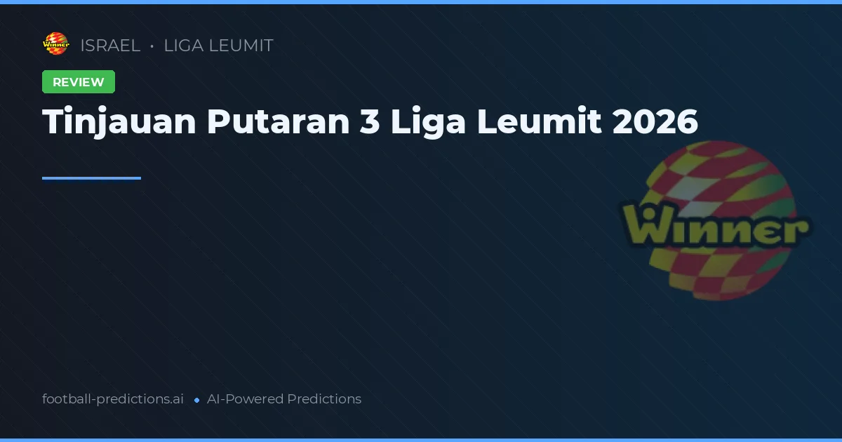Tinjauan Putaran 3 Liga Leumit 2026