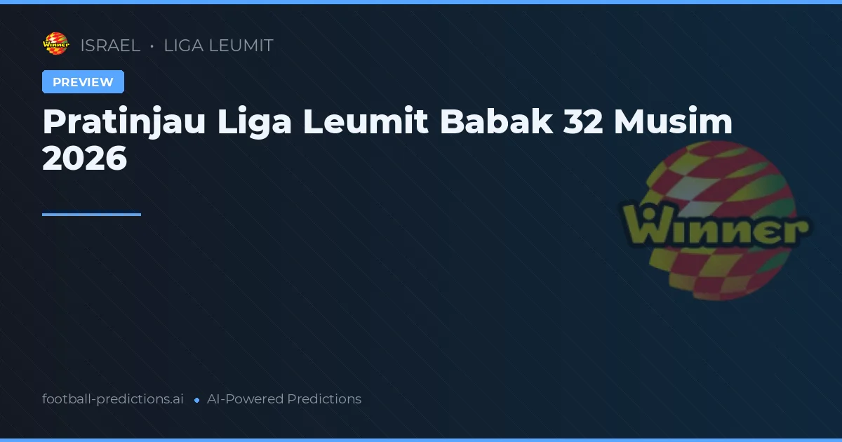 Pratinjau Liga Leumit Babak 32 Musim 2026