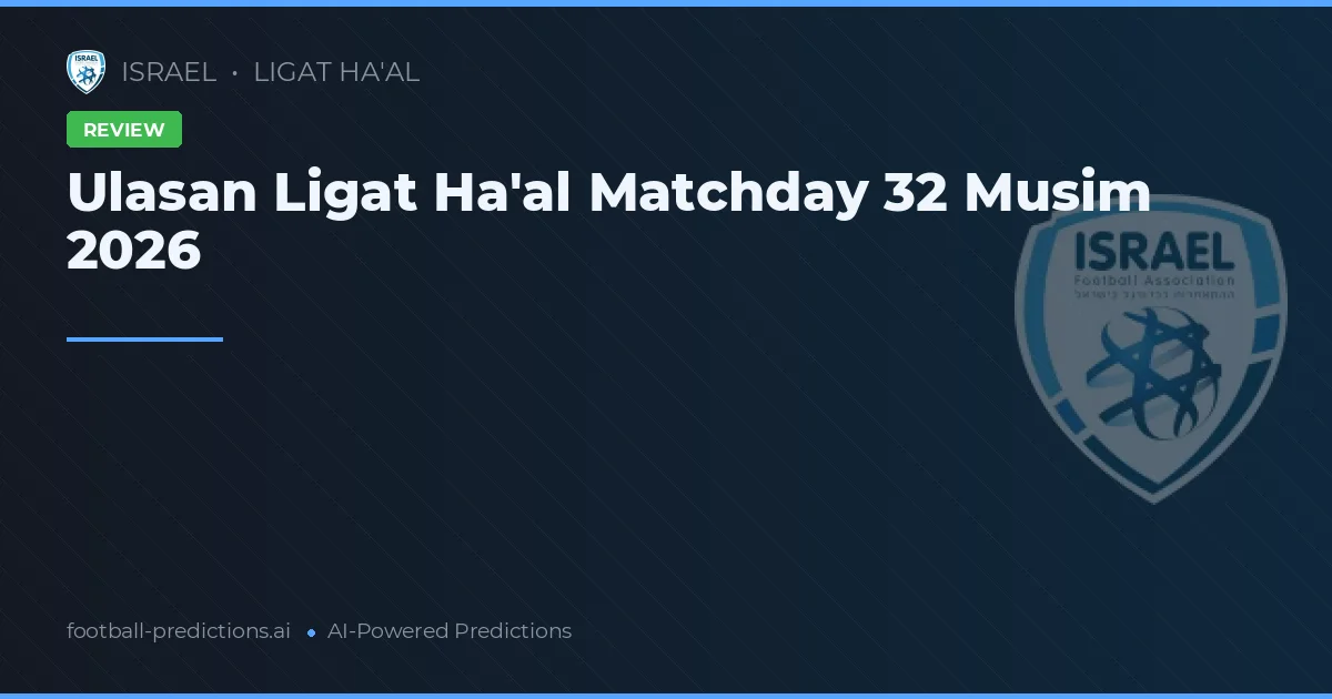 Ulasan Ligat Ha'al Matchday 32 Musim 2026