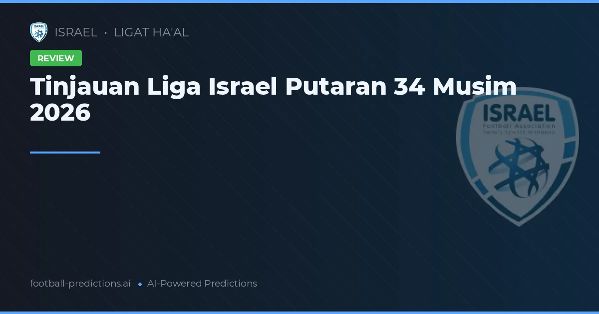 Tinjauan Liga Israel Putaran 34 Musim 2026