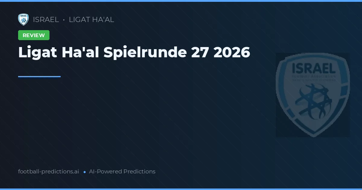 Ligat Ha'al Spielrunde 27 2026