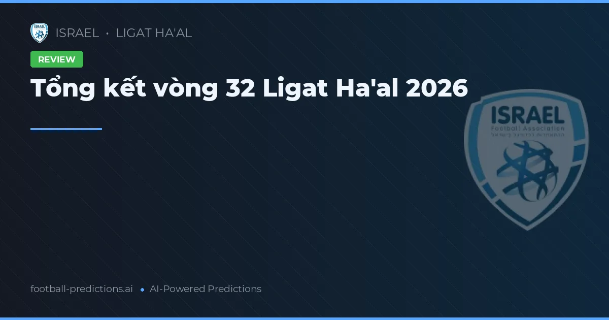 Tổng kết vòng 32 Ligat Ha'al 2026