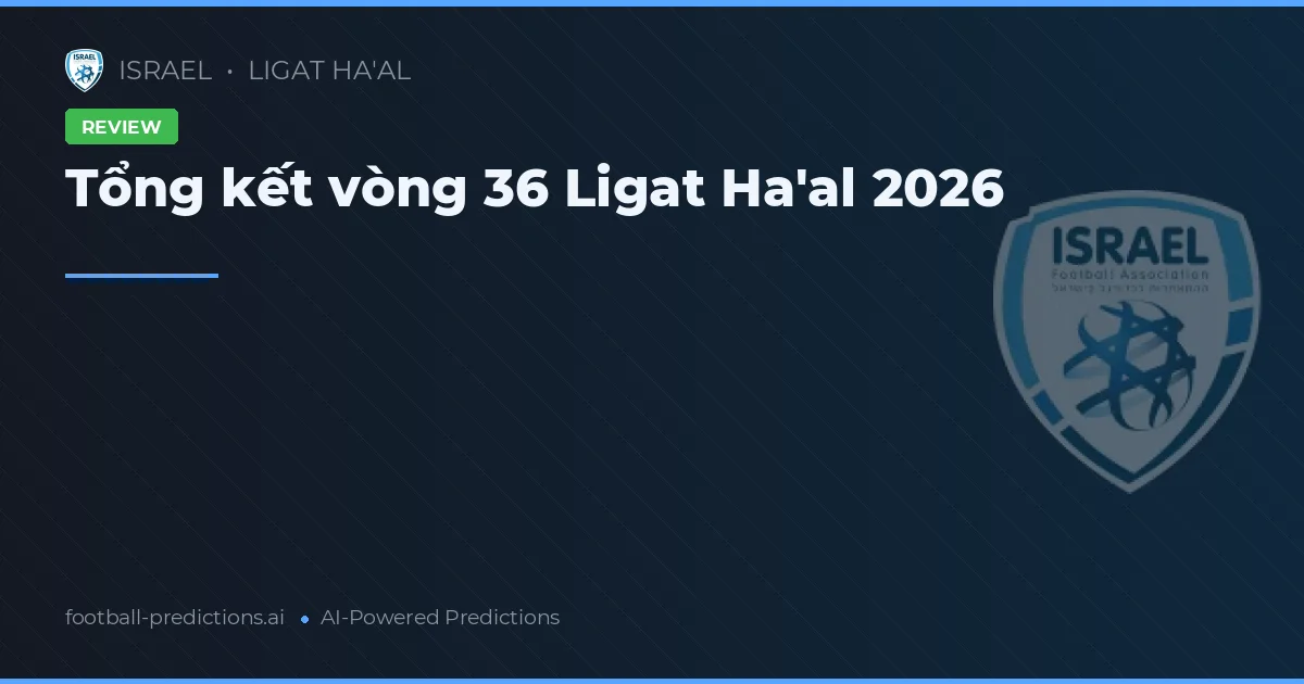 Tổng kết vòng 36 Ligat Ha'al 2026