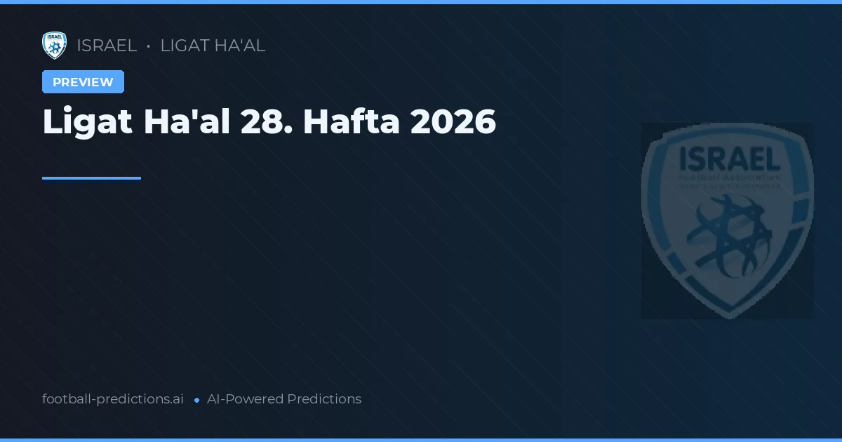 Ligat Ha'al 28. Hafta 2026