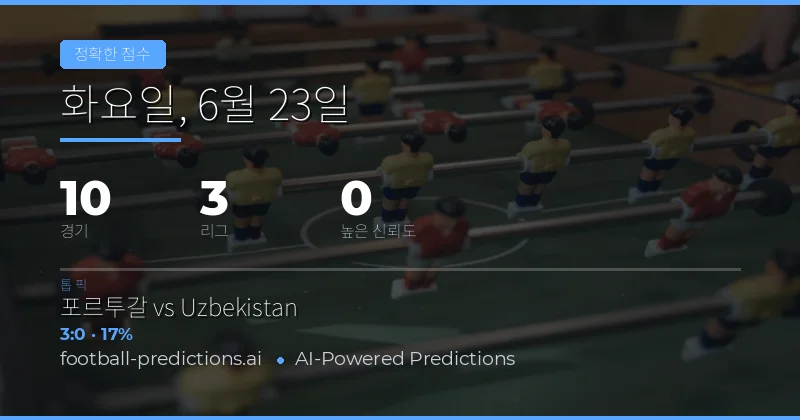 6월 23일 CS 예측 소개: 10경기 종합 분석