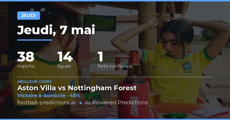 Analyse des Matchs de Jeudi 7 Mai 2026