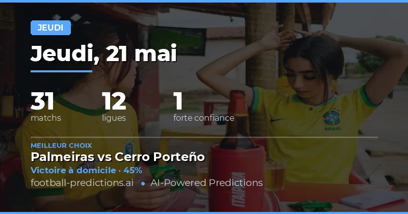 Analyse et Prédictions des Matchs du Jeudi 21 Mai 2026