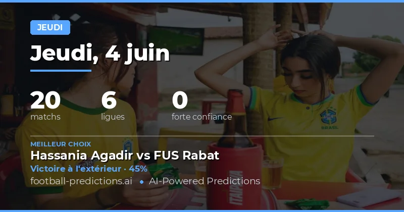 Analyse Globale des Matchs du Jeudi 4 Juin 2026