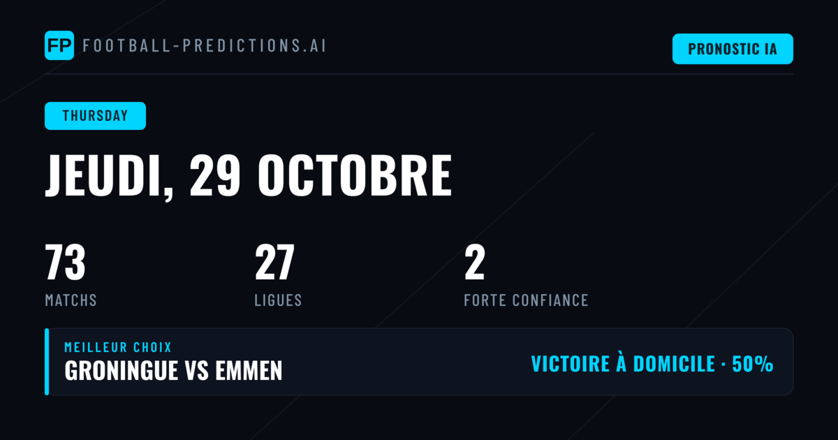 Jeudi 29 octobre 2026 : la MLS en vedette parmi 73 rencontres