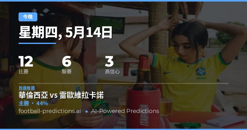 2026年5月14日足球賽事總覽與關鍵數據解讀