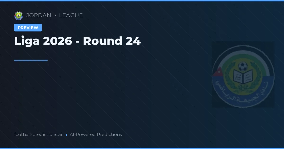 Liga 2026 - Round 24