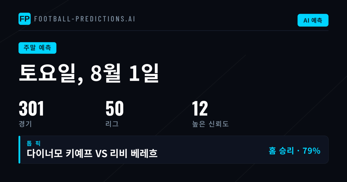 아르헨티나 리그 중심의 주말 예측 구조