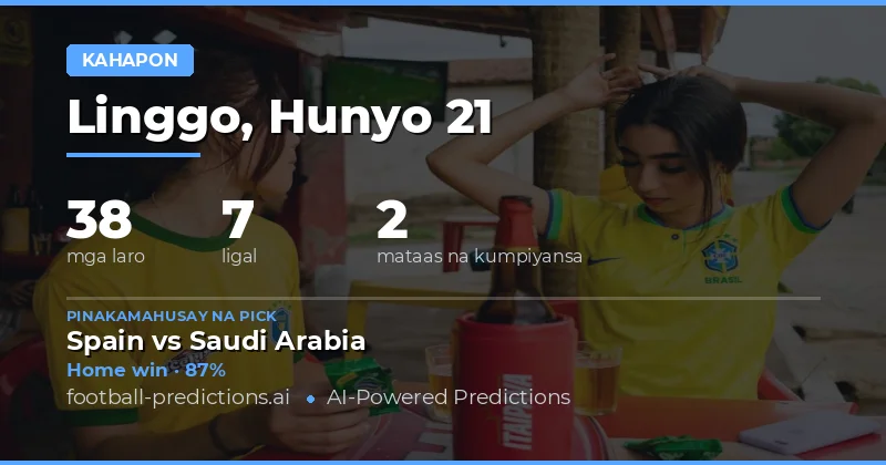 Recap ng Mga Predictions para sa Linggo, 21 Hunyo 2026