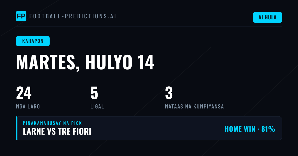 Isang Mahusay na Araw para sa mga Prediksyon