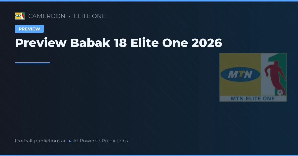 Preview Babak 18 Elite One 2026