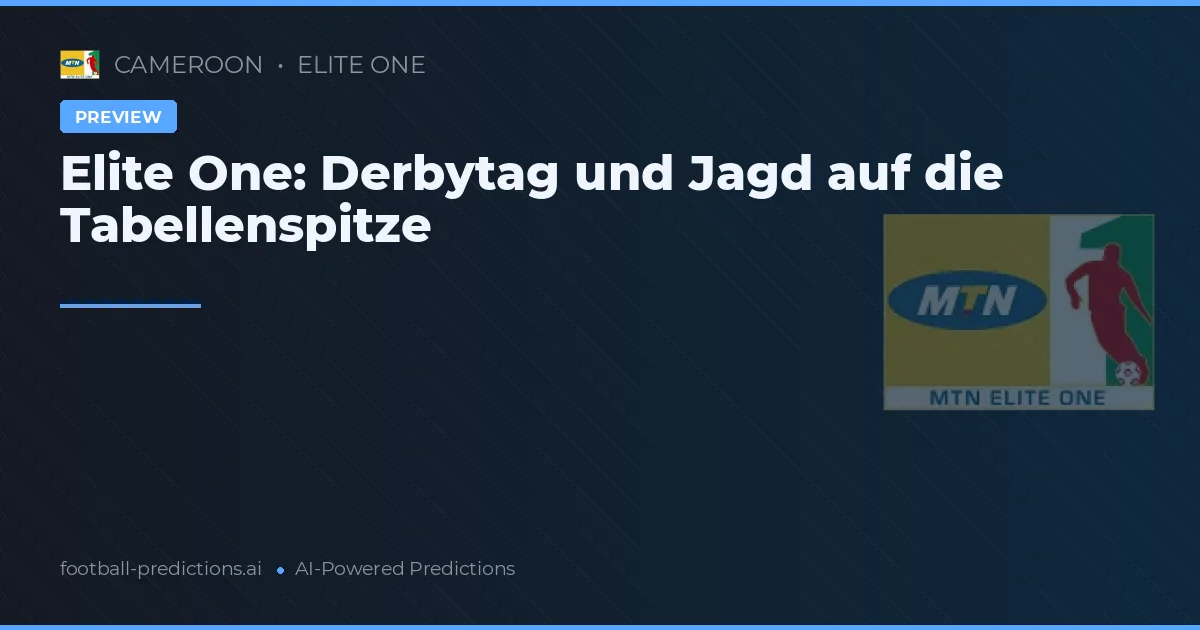 Elite One: Derbytag und Jagd auf die Tabellenspitze