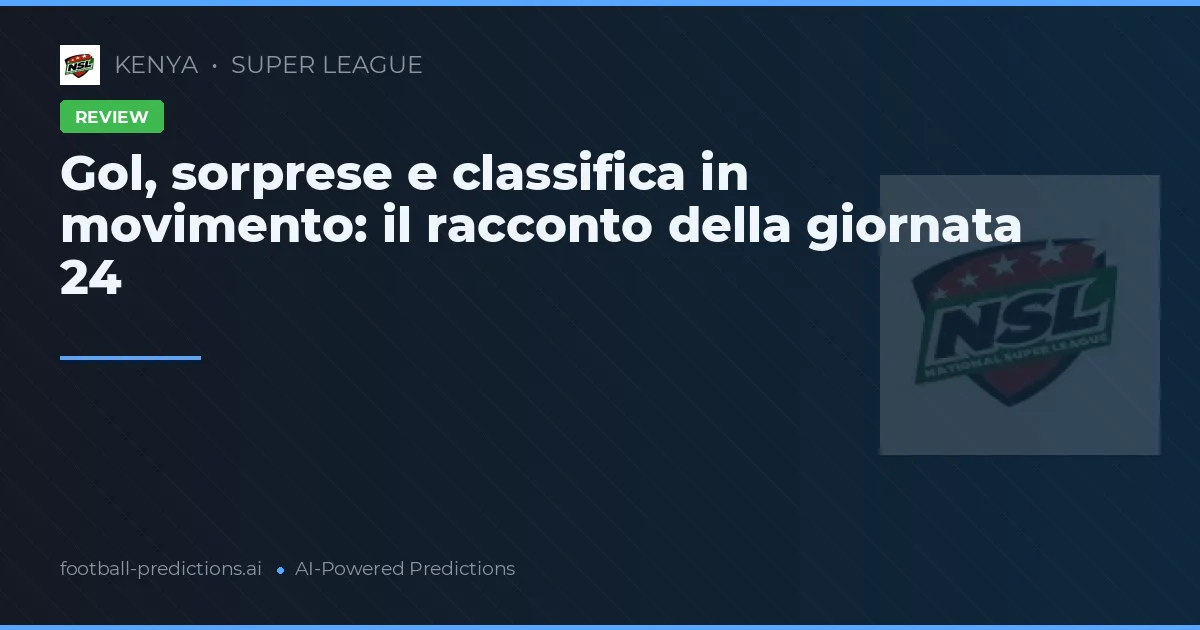 Gol, sorprese e classifica in movimento: il racconto della giornata 24